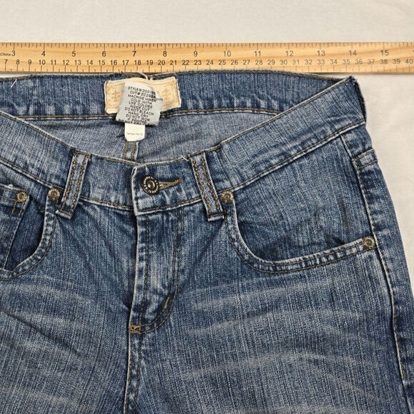 Z. Cavaricci Jeans Size 7 (28x32) Bootcut Embellished Beaded Floral Denim VTG - Picture 5 of 9